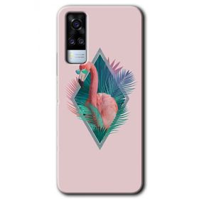 Vivo Y51A Flamingo Baskılı Uyumlu Silikon Kılıf