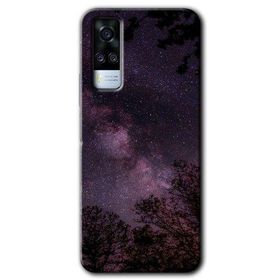 Vivo Y51A Gece Galaksi Baskılı Uyumlu Silikon Kılıf