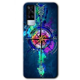 Vivo Y51A Gizemli Pusula Baskılı Uyumlu Silikon Kılıf
