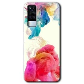 Vivo Y51A Gökkuşağı Color Baskılı Uyumlu Silikon Kılıf
