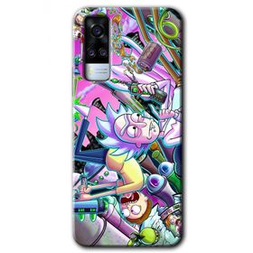 Vivo Y51A Graffiti Çizgi Film Baskılı Uyumlu Silikon Kılıf
