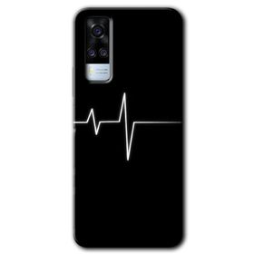 Vivo Y51A Heart Rytm Baskılı Uyumlu Silikon Kılıf