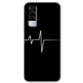 Vivo Y51A Heart Rytm Baskılı Uyumlu Silikon Kılıf