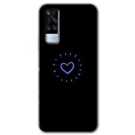 Vivo Y51A Heart Strokes Baskılı Uyumlu Silikon Kılıf