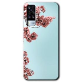 Vivo Y51A Japon Çiçeği Baskılı Uyumlu Silikon Kılıf