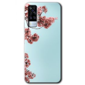 Vivo Y51A Japon Çiçeği Baskılı Uyumlu Silikon Kılıf