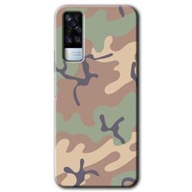Vivo Y51A Kamuflaj 29 Baskılı Uyumlu Silikon Kılıf