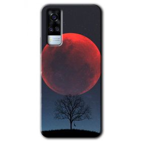 Vivo Y51A Kanlı Ay Baskılı Uyumlu Silikon Kılıf