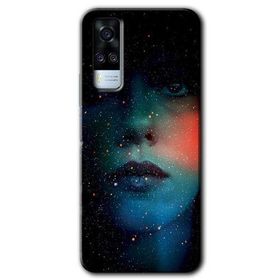 Vivo Y51A Karanlık Kadın Baskılı Uyumlu Silikon Kılıf