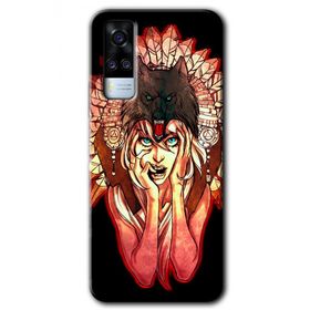 Vivo Y51A Kurt Kız Baskılı Uyumlu Silikon Kılıf