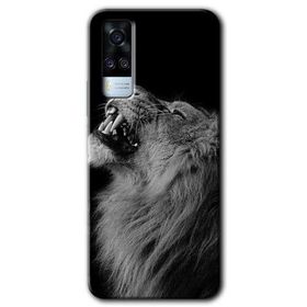 Vivo Y51A Lion Baskılı Uyumlu Silikon Kılıf