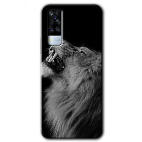 Vivo Y51A Lion Baskılı Uyumlu Silikon Kılıf