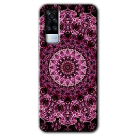 Vivo Y51A Mandala Patterns Kaleidoscope Baskılı Uyumlu Silikon Kılıf