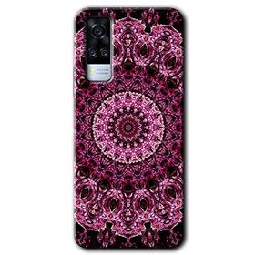Vivo Y51A Mandala Patterns Kaleidoscope Baskılı Uyumlu Silikon Kılıf