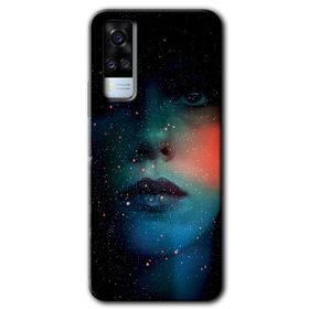 Vivo Y51A Mat Çiçek Baskılı Uyumlu Silikon Kılıf