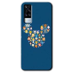 Vivo Y51A Mickey Baskılı Uyumlu Silikon Kılıf