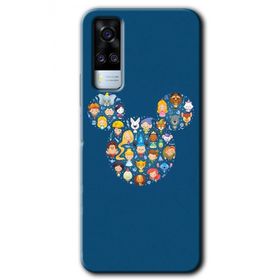 Vivo Y51A Mickey Baskılı Uyumlu Silikon Kılıf