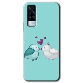 Vivo Y51A Mutlu Kuşlar Baskılı Uyumlu Silikon Kılıf