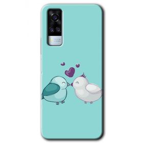 Vivo Y51A Mutlu Kuşlar Baskılı Uyumlu Silikon Kılıf