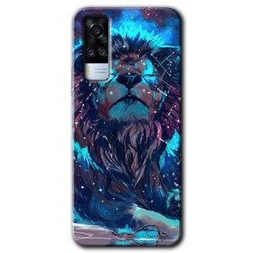 Vivo Y51A Neon Aslan Baskılı Uyumlu Silikon Kılıf