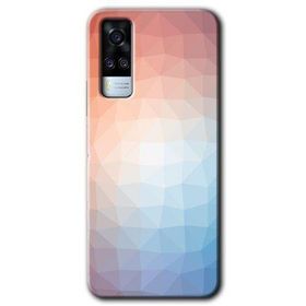 Vivo Y51A Polygon Graident 3 Baskılı Uyumlu Silikon Kılıf