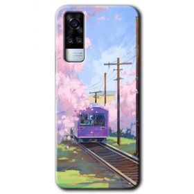 Vivo Y51A Rails Paint Baskılı Uyumlu Silikon Kılıf