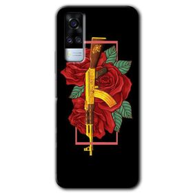 Vivo Y51A Samurai Girl Baskılı Uyumlu Silikon Kılıf