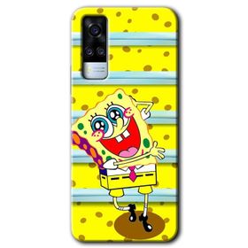 Vivo Y51A Siyah Mermer Desenli Y Harfi Baskılı Uyumlu Silikon Kılıf