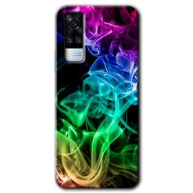 Vivo Y51A Spots Lilac Baskılı Uyumlu Silikon Kılıf