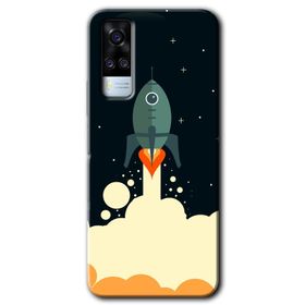 Vivo Y51A Spots Lilac Baskılı Uyumlu Silikon Kılıf