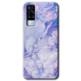 Vivo Y51A Spots Lilac Baskılı Uyumlu Silikon Kılıf