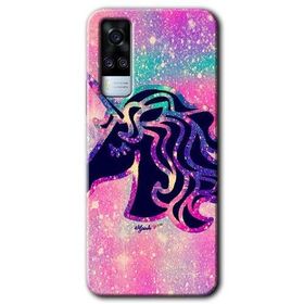 Vivo Y51A Unicorn Kristal Baskılı Uyumlu Silikon Kılıf