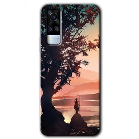 Vivo Y51A Yalnız Savaşcı Baskılı Uyumlu Silikon Kılıf