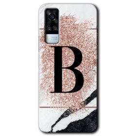 Vivo Y51A Yarım Mermer Baskılı Uyumlu Silikon Kılıf