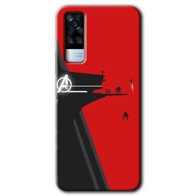 Vivo Y53S Avengers Tower Baskılı Uyumlu Silikon Kılıf
