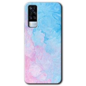 Vivo Y53S Blue Art Baskılı Uyumlu Silikon Kılıf