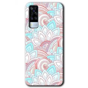 Vivo Y53S Çin Mandala 1 Baskılı Uyumlu Silikon Kılıf
