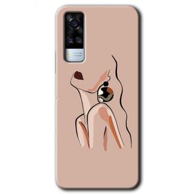 Vivo Y53S Çizim Silüet Baskılı Uyumlu Silikon Kılıf