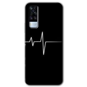Vivo Y53S Heart Rytm Baskılı Uyumlu Silikon Kılıf