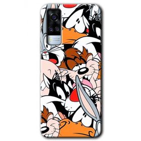 Vivo Y53S Karakterler Baskılı Uyumlu Silikon Kılıf