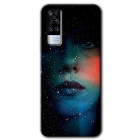 Vivo Y53S Karanlık Kadın Baskılı Uyumlu Silikon Kılıf