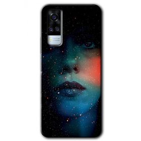 Vivo Y53S Karanlık Kadın Baskılı Uyumlu Silikon Kılıf