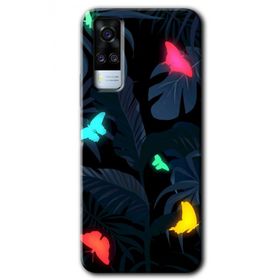 Vivo Y53S Lighter Butterfly Baskılı Uyumlu Silikon Kılıf