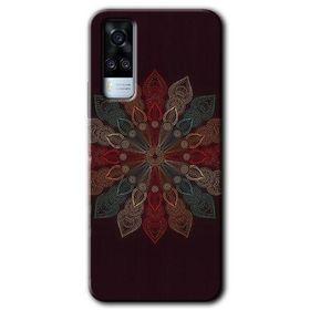 Vivo Y53S Mandala Flower Wal Baskılı Uyumlu Silikon Kılıf