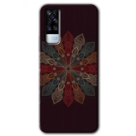 Vivo Y53S Mandala Flower Wal Baskılı Uyumlu Silikon Kılıf