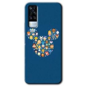 Vivo Y53S Mickey Baskılı Uyumlu Silikon Kılıf