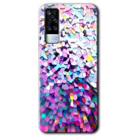 Vivo Y53S Mosaic Fragments Colorfull Baskılı Uyumlu Silikon Kılıf