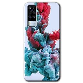 Vivo Y53S Renkli Karışım Baskılı Uyumlu Silikon Kılıf