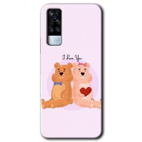 Vivo Y53S Sevgili Ayıcık Baskılı Uyumlu Silikon Kılıf