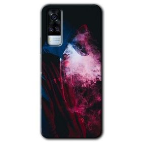 Vivo Y53S Smoke Man Baskılı Uyumlu Silikon Kılıf